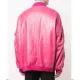 Whats Next Drake Hot Pink Leather Jacket