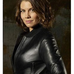 Lauren Cohan Whiskey Cavalier Bomber Leather Jacket