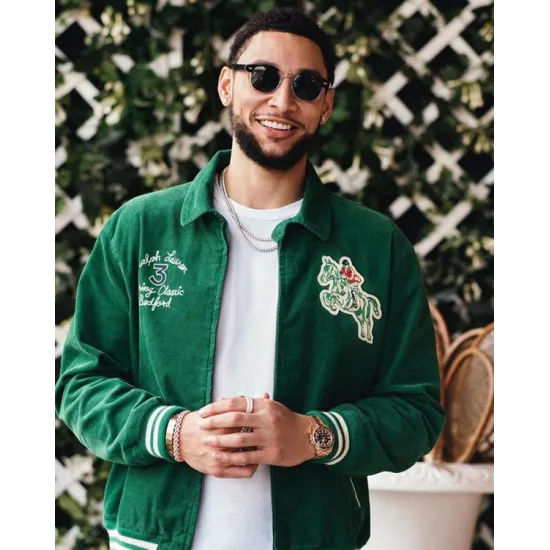 Wimbledon Ben Simmons Green Bomber Jacket