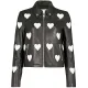 Women Maje Heart Motorcycle Leather Jacket