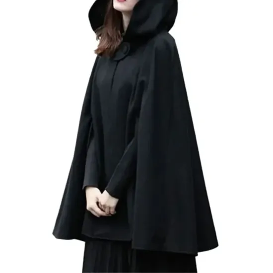 Womens Halloween Cloak Cape Coat