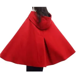 Womens Halloween Cloak Red Coat