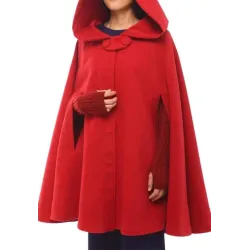 Womens Halloween Cloak Red Coat