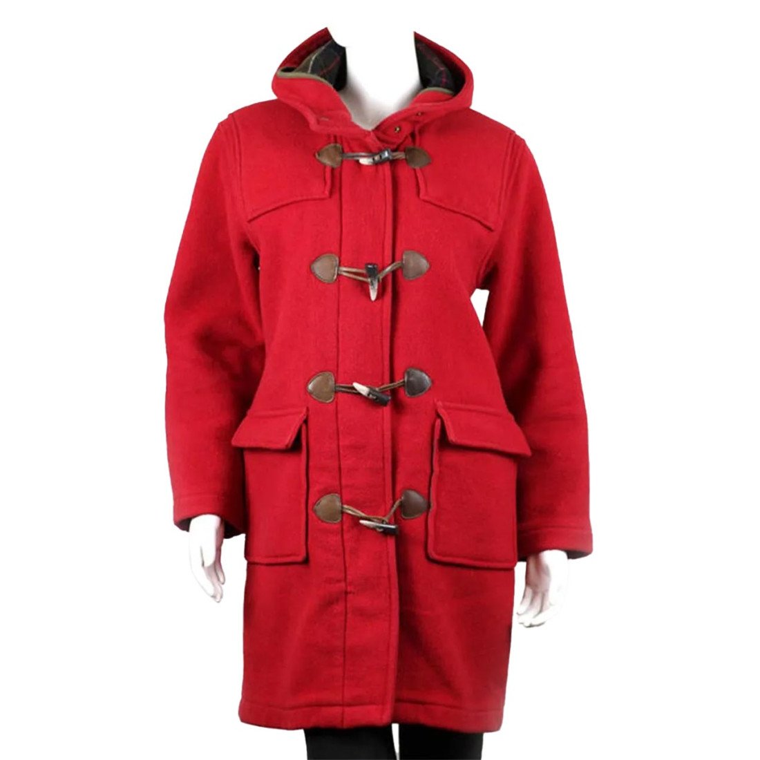 Women’s Red Duffle Coat Films Jackets