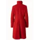 Women’s Stand Collar Akris Punto Red Coat