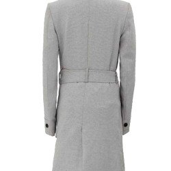 Women's Designer Grey Belted Coat