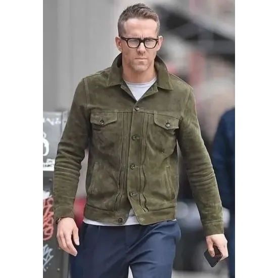 Ryan Reynolds Red Notice Green Jacket