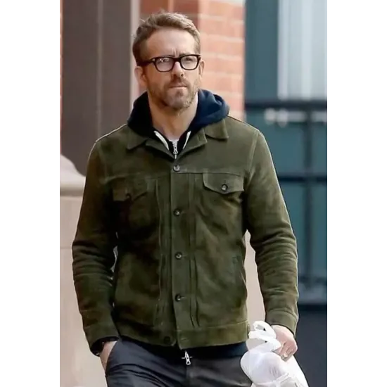 Ryan Reynolds Red Notice Green Jacket