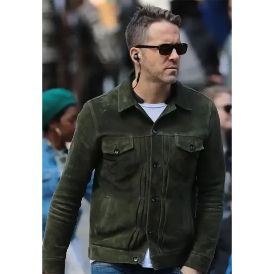 Ryan Reynolds Red Notice Green Jacket