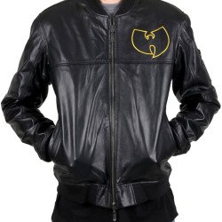 Wu Tang Embroidery Leather Jacket