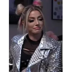 WWE Raw 2022 Alexa Bliss Spike Silver Jacket