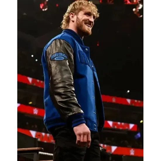 WWE Smackdown 2022 Logan Paul Varsity Jacket