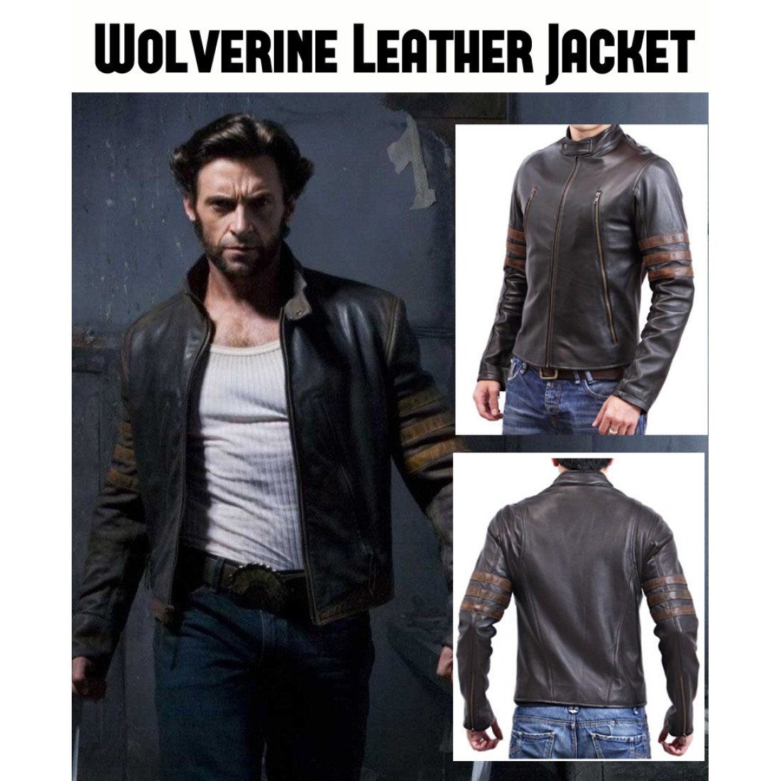 Hugh Jackman X-Men Origins Wolverine Leather Jacket