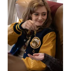 Yellowjackets Ella Purnell Blue Bomber Jacket