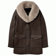 Yellowstone Kelly Reilly Fur Shawl Collar Coat