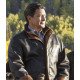 Gil Birmingham Yellowstone Brown Leather Jacket