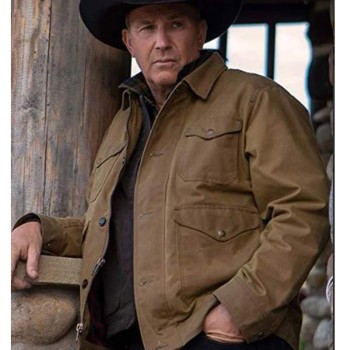 Yellowstone Season 2 Kevin Costner Brown Cotton Jacket