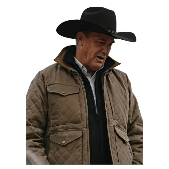 Yellowstone Season 4 John Dutton Quilted Jacket