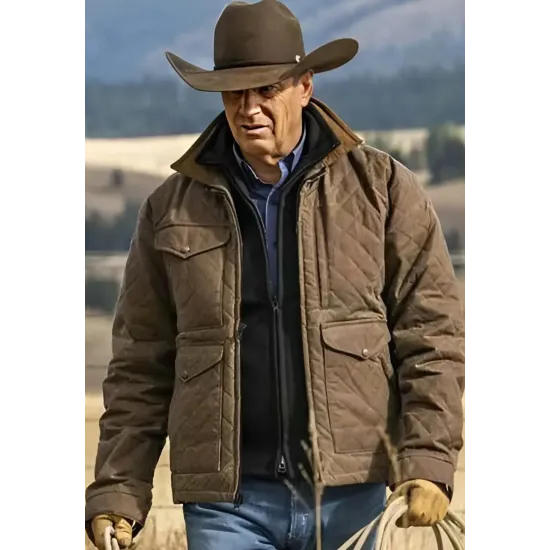 Yellowstone Season 4 John Dutton Quilted Jacket