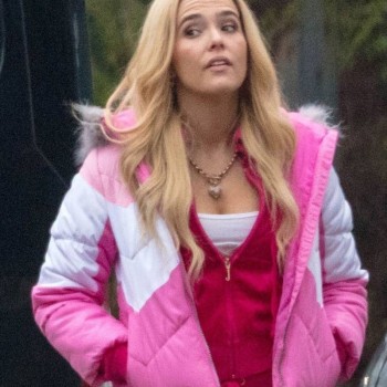 Zoey Deutch Zombieland Double Tap Pink Jacket