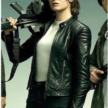 Zombieland Double Tap Emma Stone Biker Leather Jacket