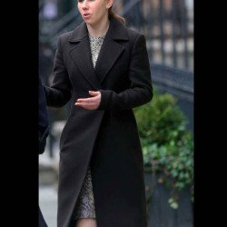 Zosia Mamet The Flight Attendant Wool Black Coat