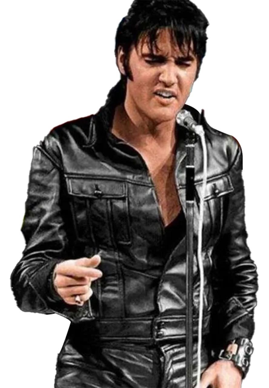 American Singer Elvis Presley Leather Jacket