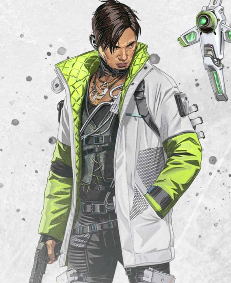 Crypto Apex Legends Season 3 Leather Jacket