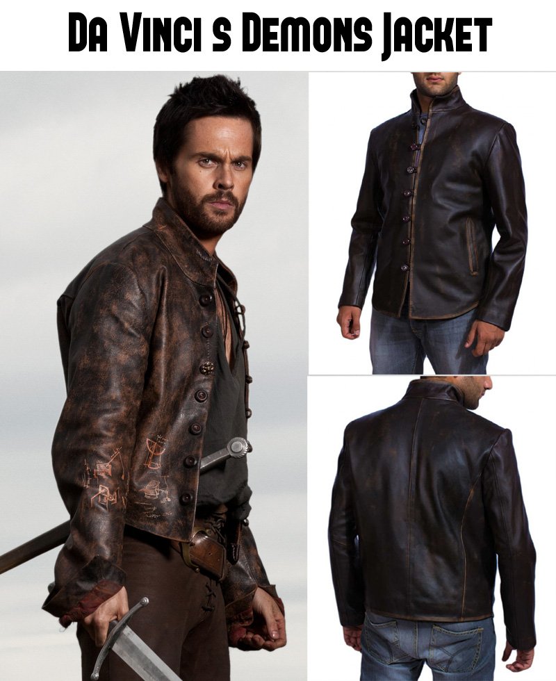 Da Vinci's Demons Leather Jacket - Leonardo Da Vinci Leather 