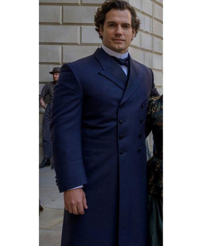 Henry Cavill Enola Holmes Double Breasted Coat