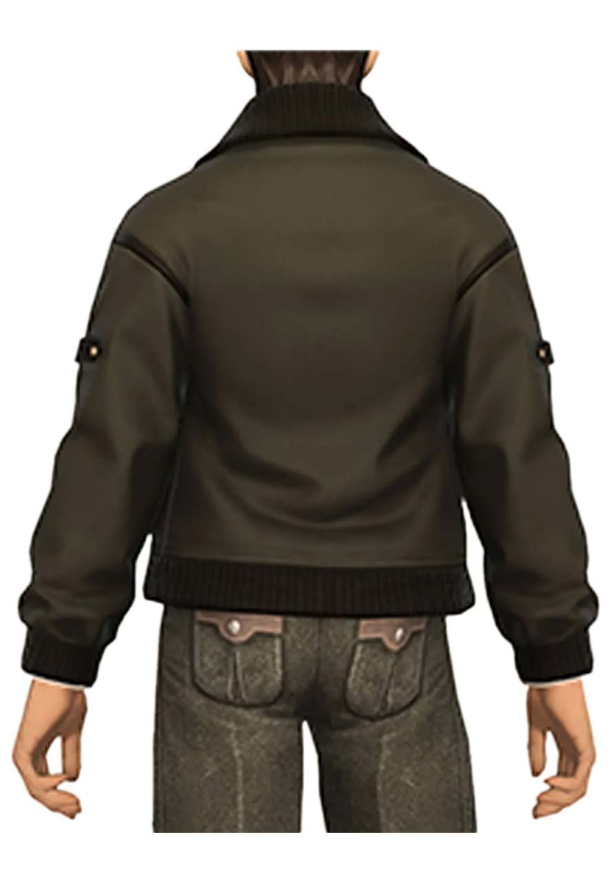 Final Fantasy XIV Black Varsity Jacket