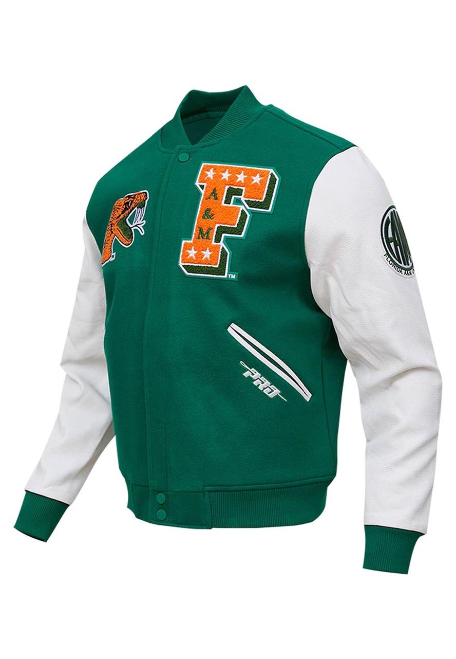 Florida A&M Rattlers Green Varsity Jacket