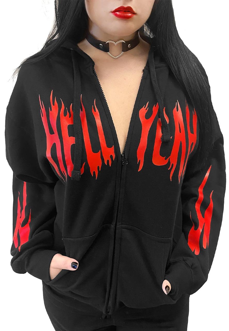 Hell Yeah Flame Halloween Hoodie