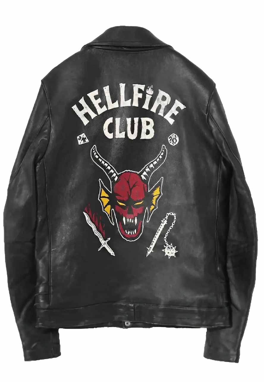 Hellfire Club Biker Leather Jacket