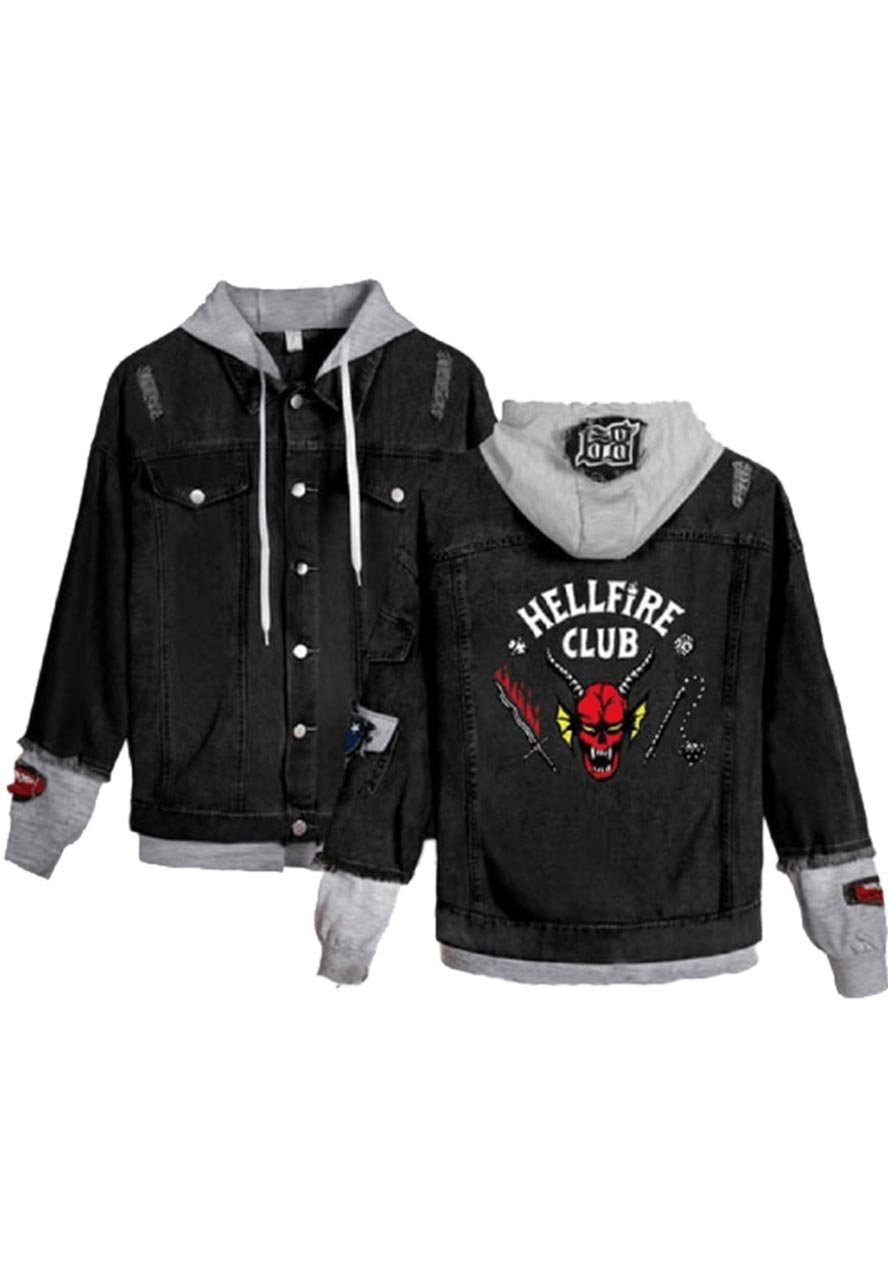 Hellfire Club Hooded Denim Jacket