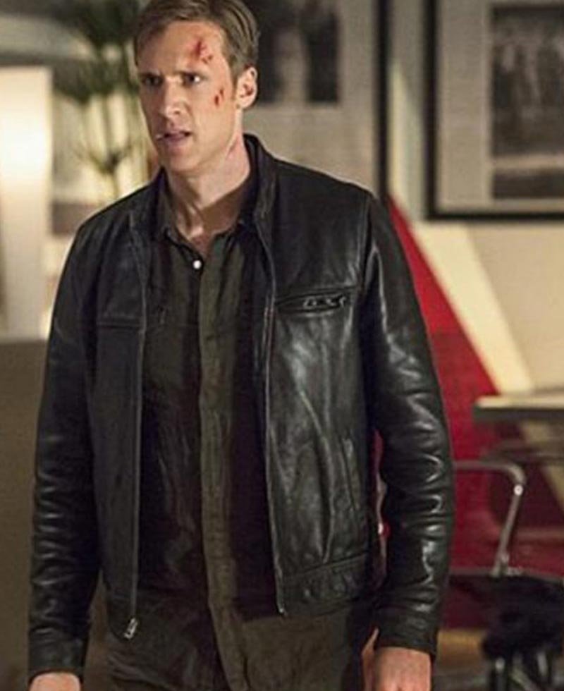 Teddy Sears The Flash S02 Jay Garrick Black Leather Jacket - Films Jackets