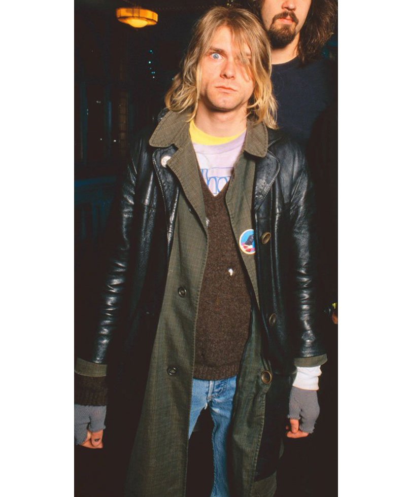 Kurt Cobain Single Breasted Coat