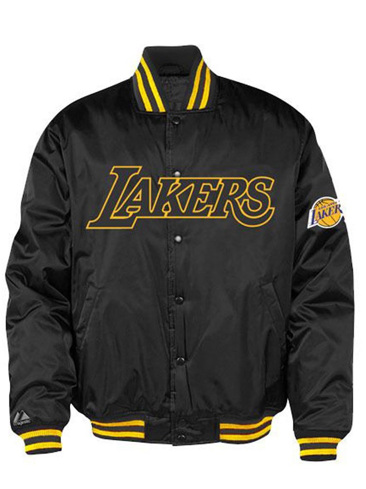 Men's Lakers Gold and Black Bomber Jacket