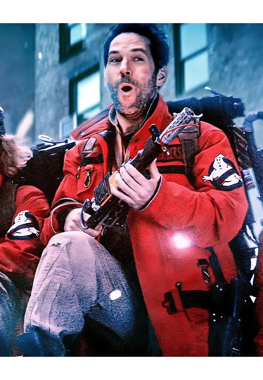 Paul Rudd Ghostbusters Red Jacket