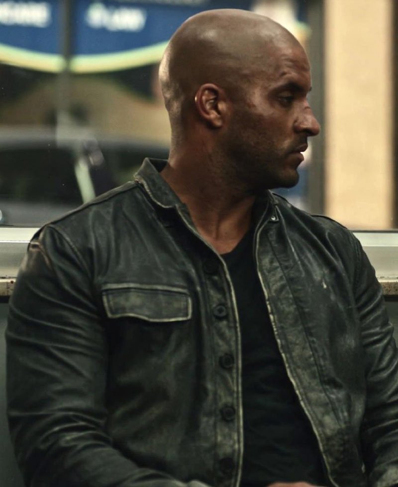 Ricky Whittle American Gods Shadow Moon Leather Jacket - Films Jackets