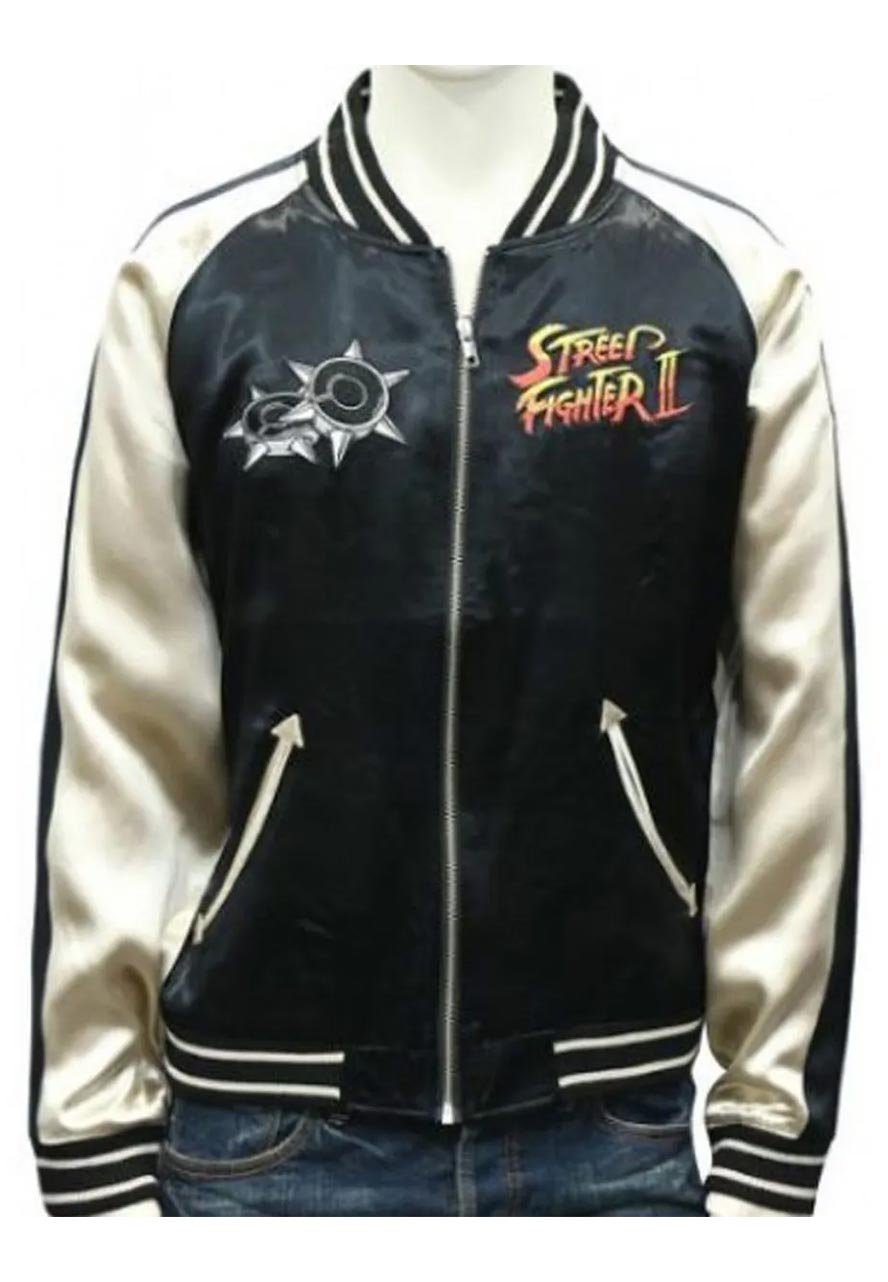 Street Fighter II Chun Li Bonus Stage Black Jacket