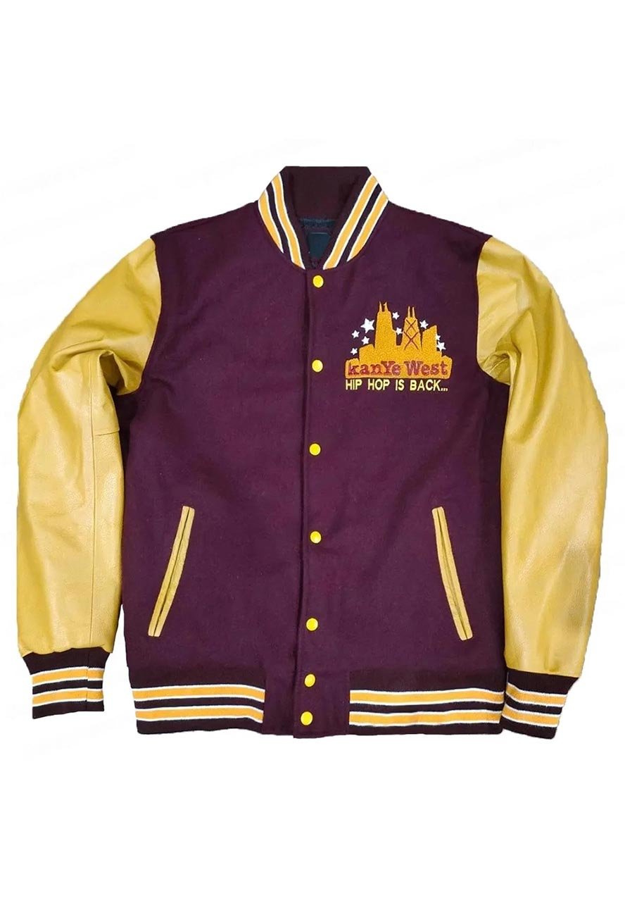 The College Dropout Kanye Maroon Jacket