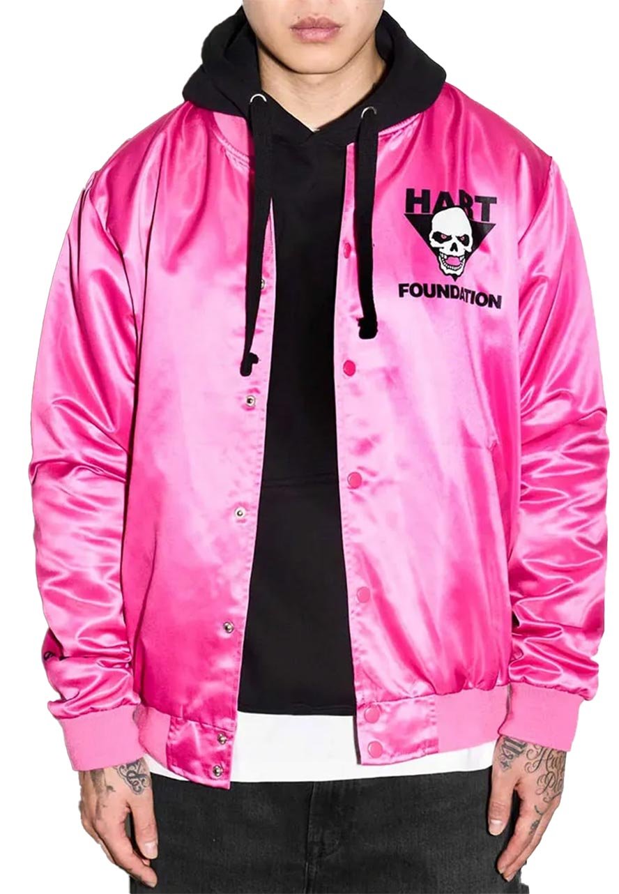 The Hart Foundation Bret Hart Pink Jacket