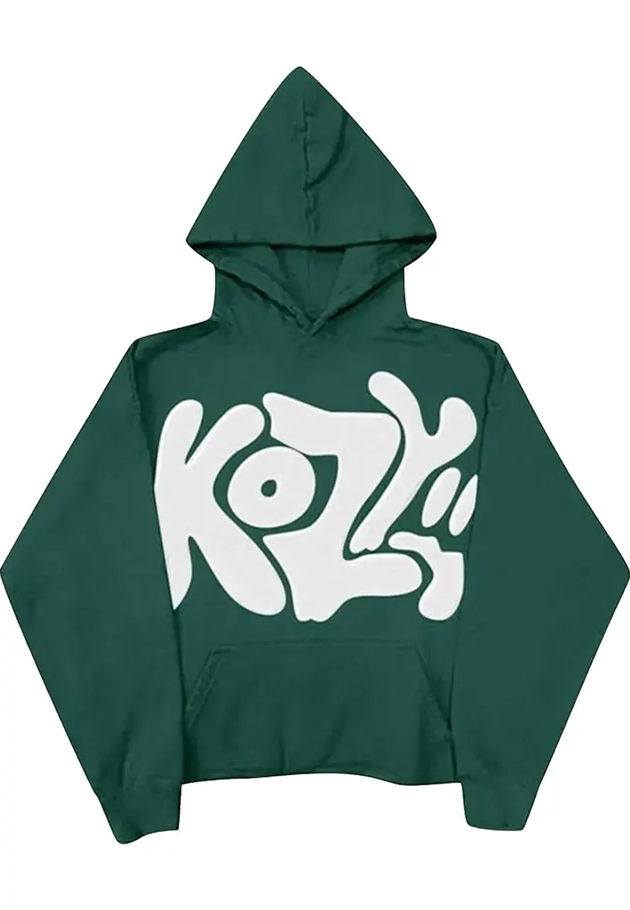 Y2K kozy Green hoodie - Filmsjackets