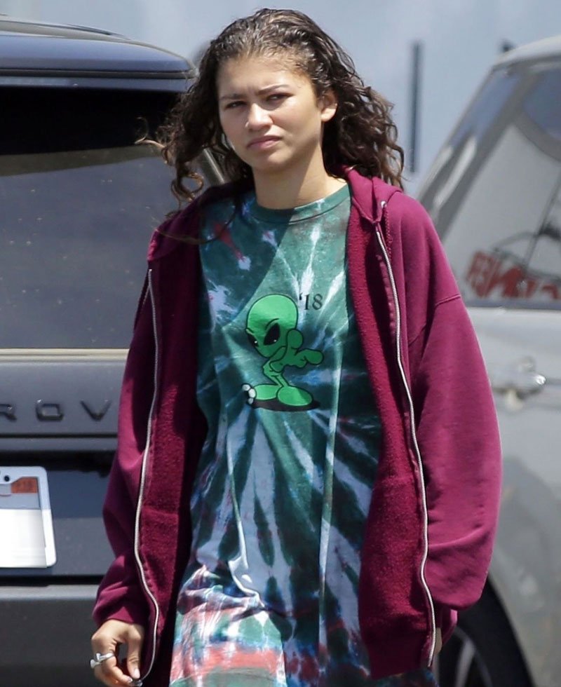 Zip Up Zendaya Euphoria Rue Bennett Hoodie - Films Jackets